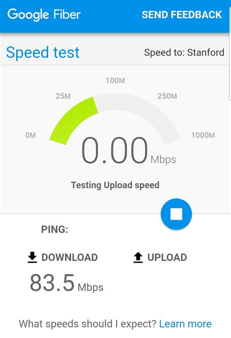 google speed test.